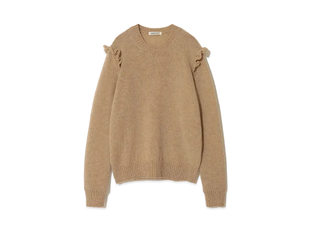 UNDERCOVER Wool Frill Pullover Knit "Light Beige"