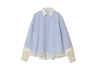 UNDERCOVER Cotton Flare Shirt "Blue ST"
