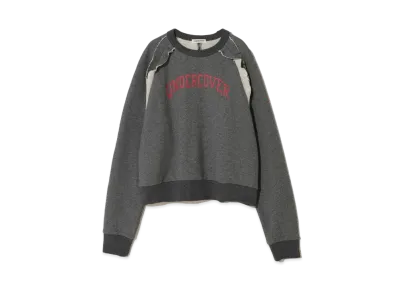 UNDERCOVER Cotton Sweatshirt Frill Pullover "T.Charcoal"