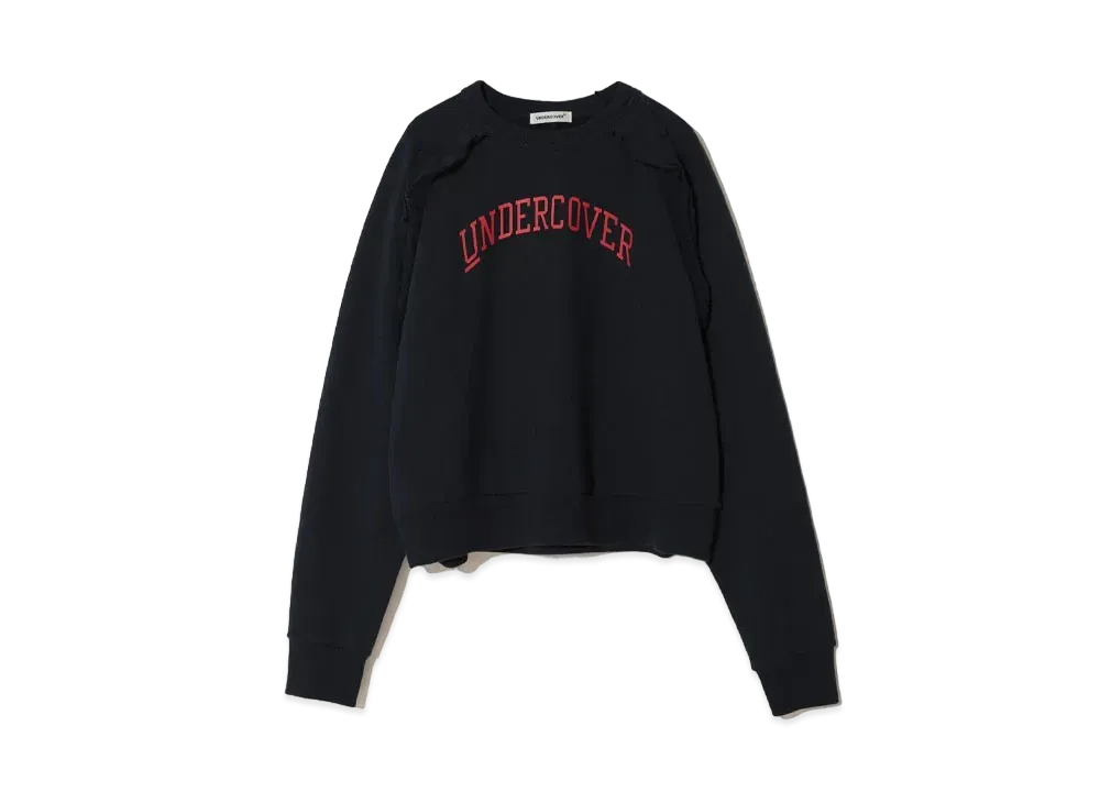 UNDERCOVER Cotton Sweatshirt Frill Pullover "Navy"