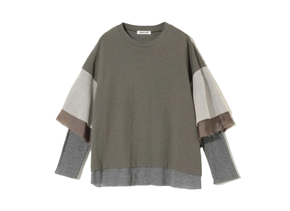 UNDERCOVER Cotton Pullover Top "Gray Khaki"