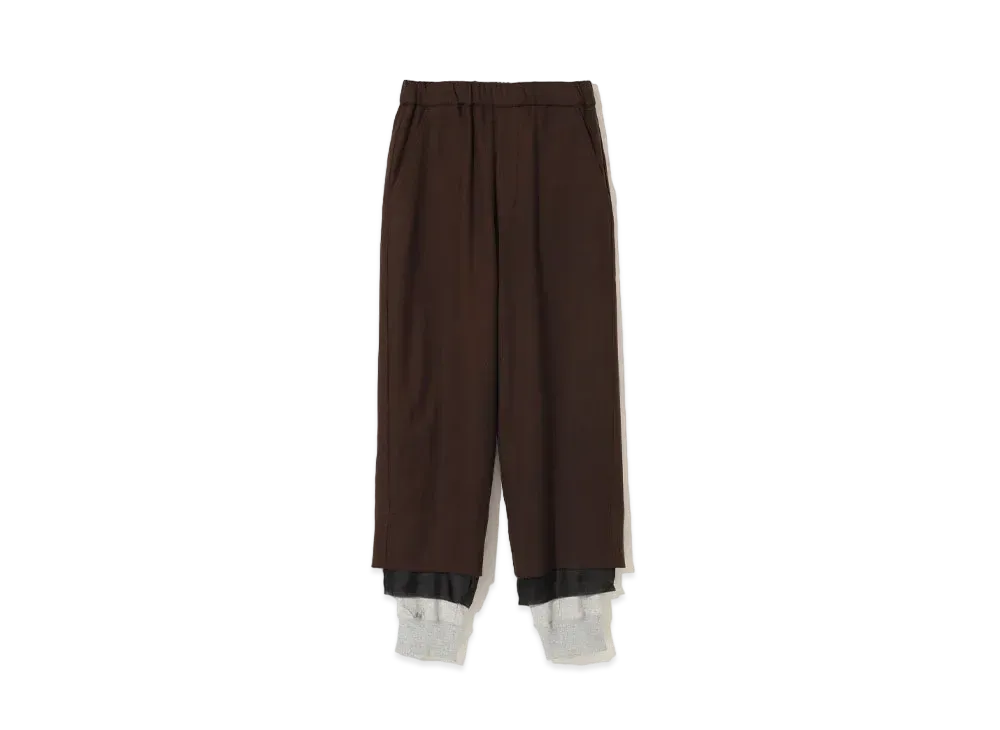 UNDERCOVER Wool Easy Pants "Brown"