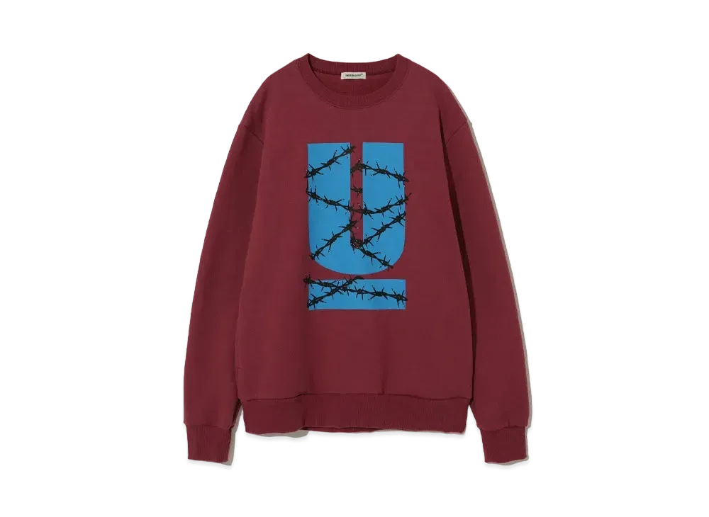 UNDERCOVER Cotton Fleece Pullover "Wine"