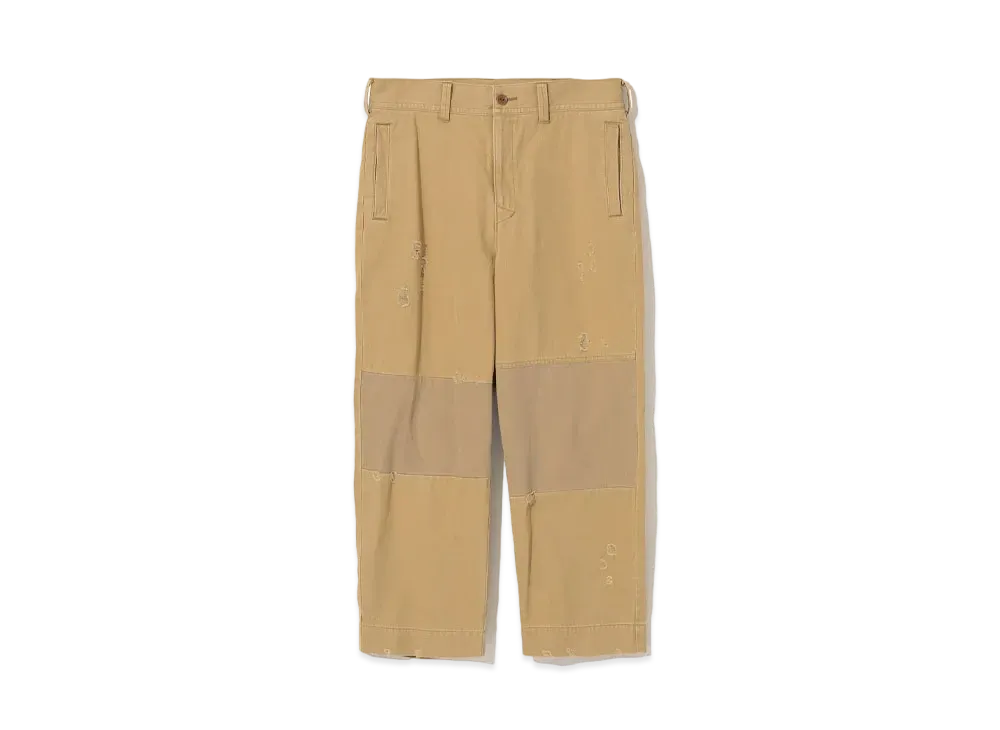 UNDERCOVER Cotton Twill Switching Pants "Beige"