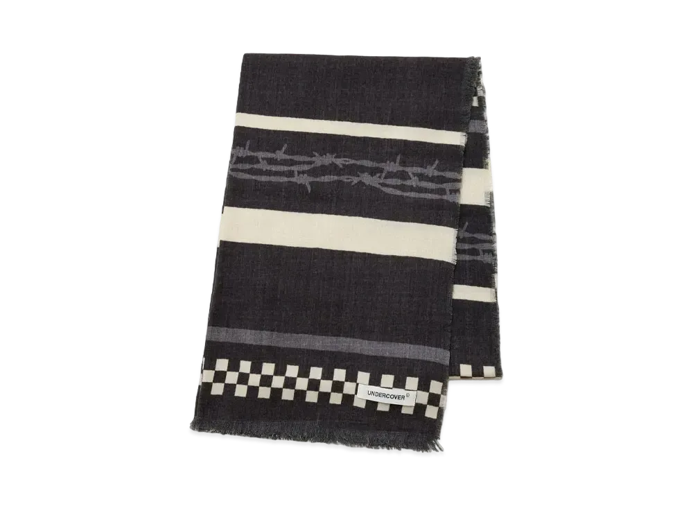 UNDERCOVER Wool Biella Stole "Black"