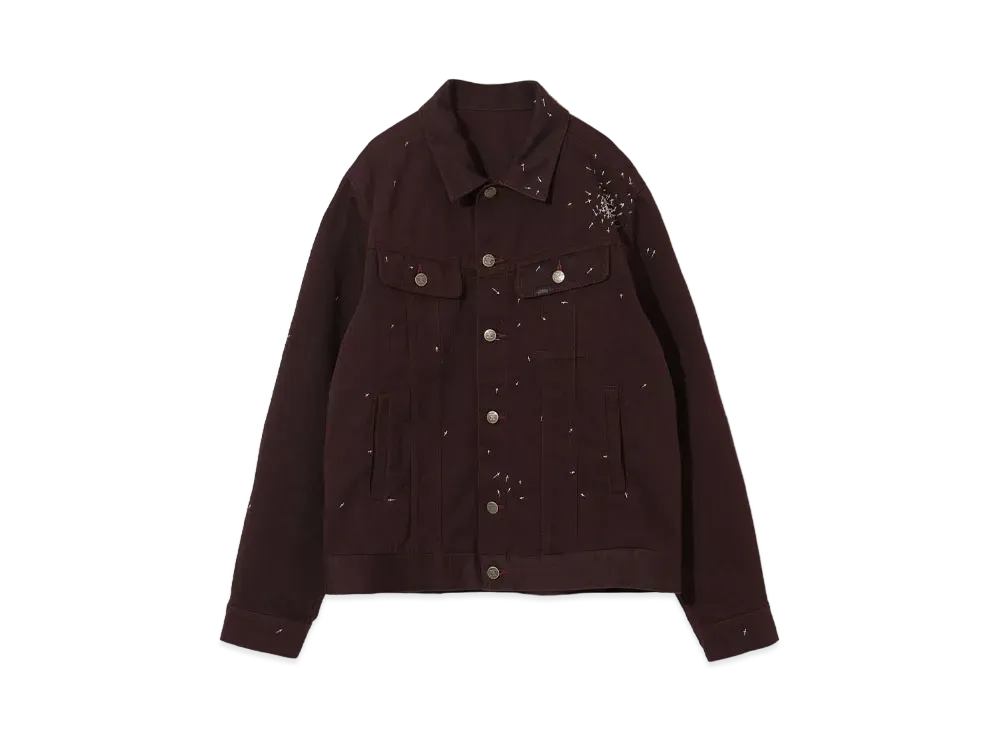UNDERCOVER Polyester Blend Cotton Jacket "Bordeaux"