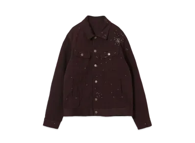 UNDERCOVER Polyester Blend Cotton Jacket "Bordeaux"