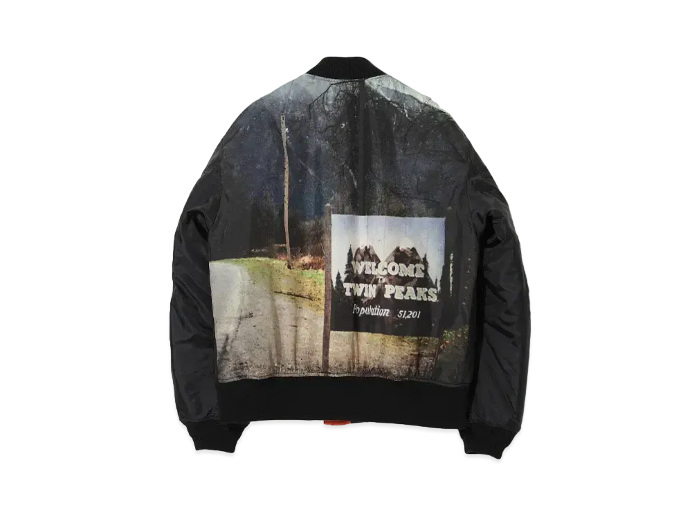 UNDERCOVER Twin Peaks Nylon MA-1 Jacket "Black"