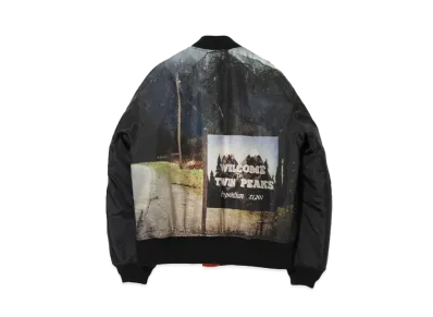 UNDERCOVER Twin Peaks Nylon MA-1 Jacket "Black"