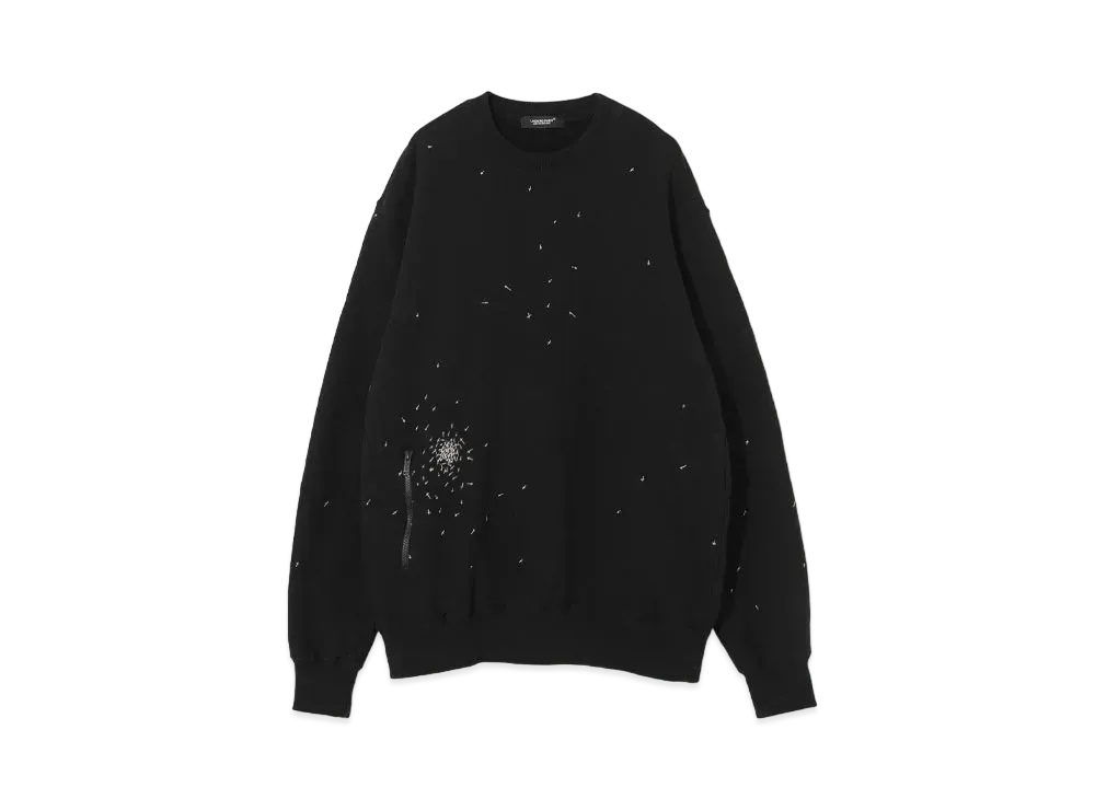 UNDERCOVER Cotton Fleece Sweatshirt Pullover "Black"