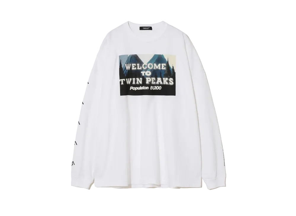 UNDERCOVER Twin Peaks Cotton Long Sleeve T-Shirt "White"