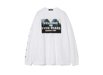 UNDERCOVER Twin Peaks Cotton Long Sleeve T-Shirt "White"
