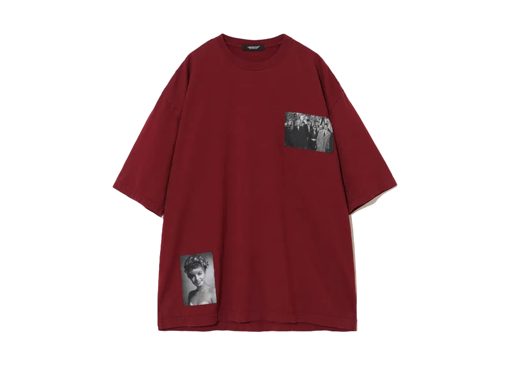 UNDERCOVER Twin Peaks Cotton Wide T-Shirt "Dark Red"