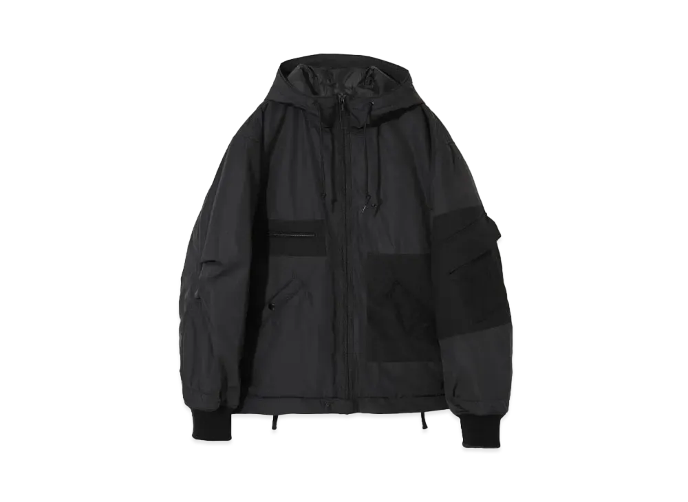 UNDERCOVER Polyester Zip-Up Jacket "Black"