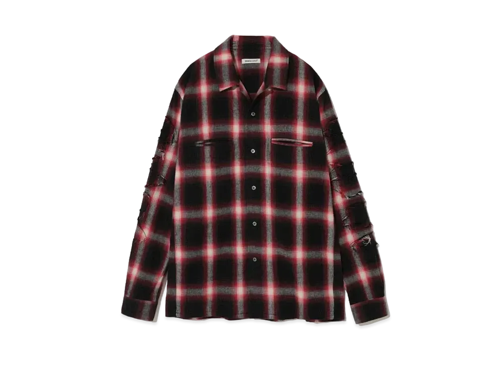 UNDERCOVER Cotton Ombre Shirt "Red CK"