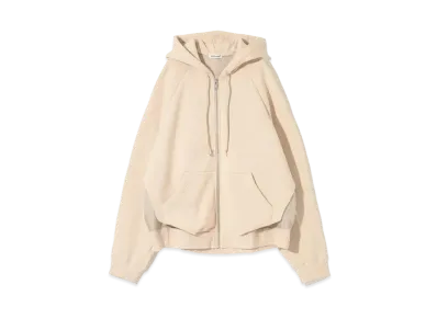 UNDERCOVER Cotton Fleece Zip-Up Hoodie "Light Beige"