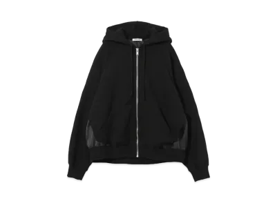 UNDERCOVER Cotton Fleece Zip-Up Hoodie "Black"