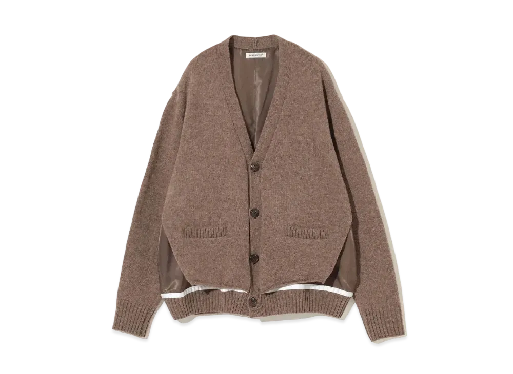 UNDERCOVER Wool Knit Cardigan "Light Brown"