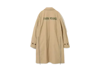 UNDERCOVER Twin Peaks Cotton Steel Collar Coat "Beige"