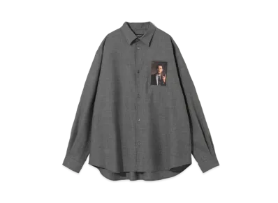 UNDERCOVER Twin Peaks Wool Polyester Shirt "T.Charcoal"