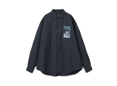 UNDERCOVER Twin Peaks Wool Polyester Shirt "Navy"