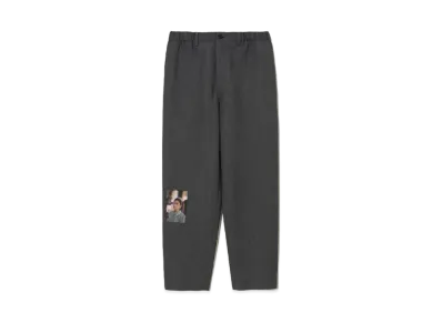 UNDERCOVER Twin Peaks Wool Polyester Easy Pants "T.Charcoal"