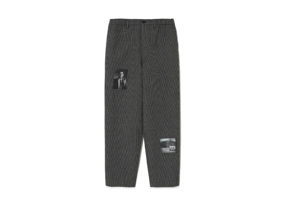 UNDERCOVER Twin Peaks Wool Polyester Easy Pants "Black Mix"