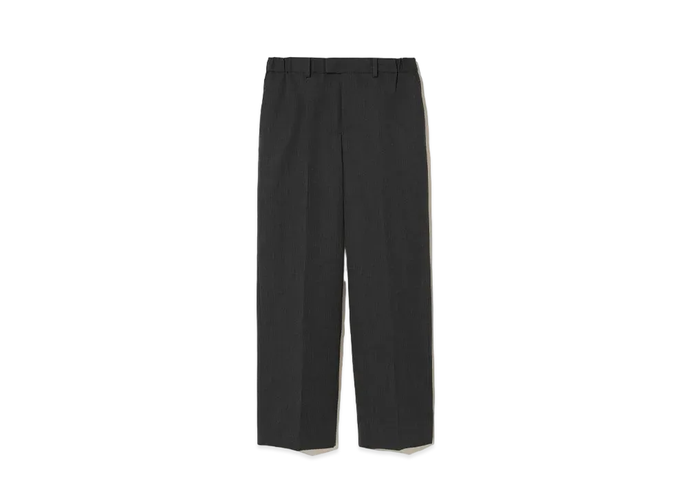 UNDERCOVER Wool Wide Easy Pants "T.Charcoal"