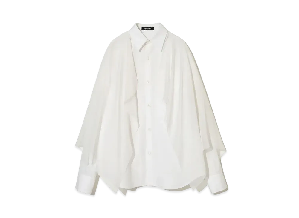 UNDERCOVER Cotton Broadcloth Shirt "White"