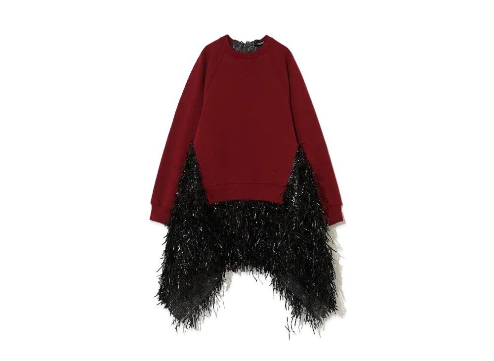 UNDERCOVER Cotton Sweatshirt Dress "Bordeaux"