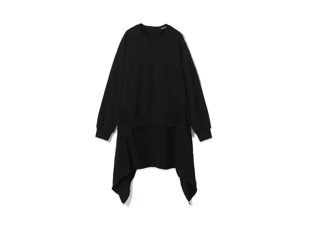 UNDERCOVER Cotton Sweatshirt Dress "Black"