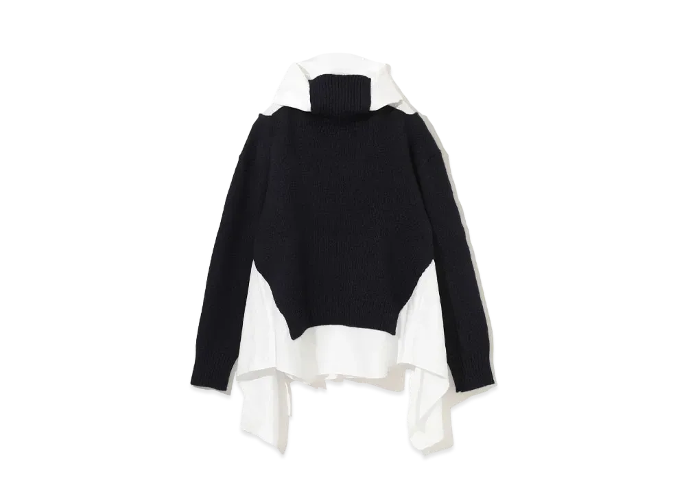 UNDERCOVER Alpaca Blend Wool Knit Pullover "Dark Nevy"