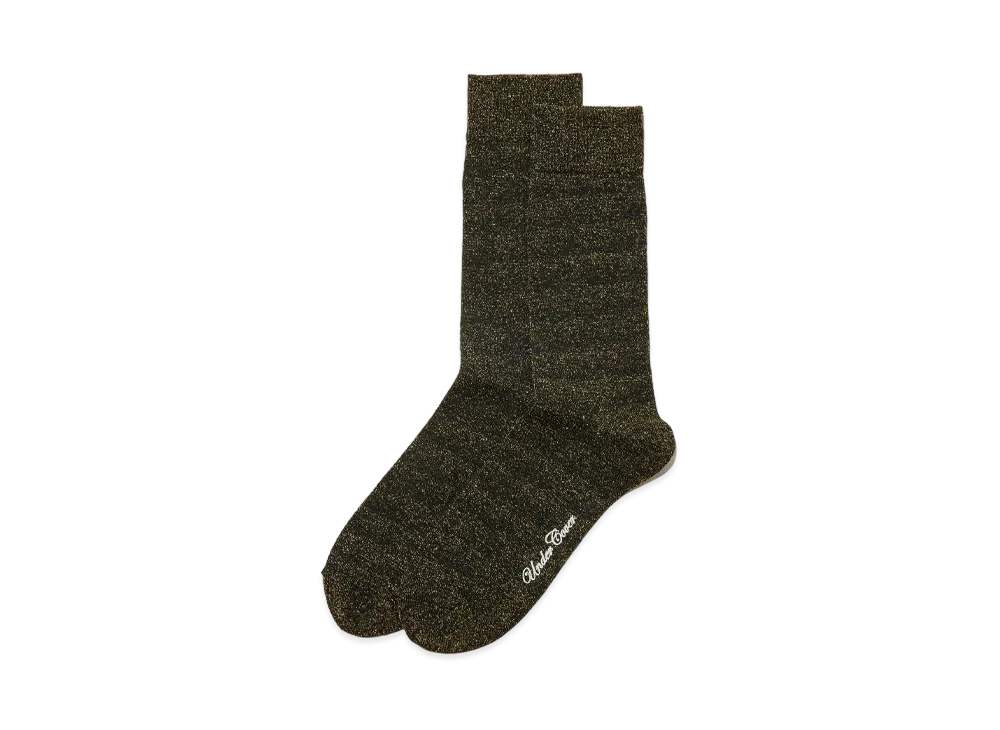 UNDERCOVER Polyester Nylon Glitter Socks "Gold"