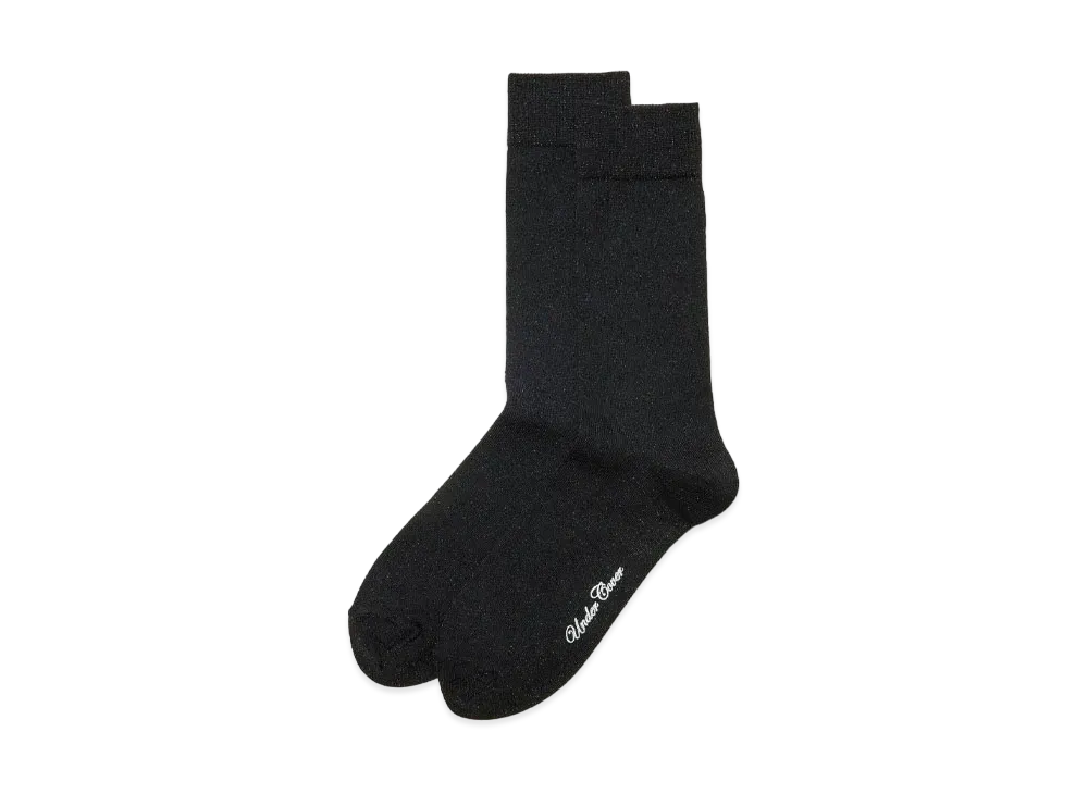 UNDERCOVER Polyester Nylon Glitter Socks "Black"