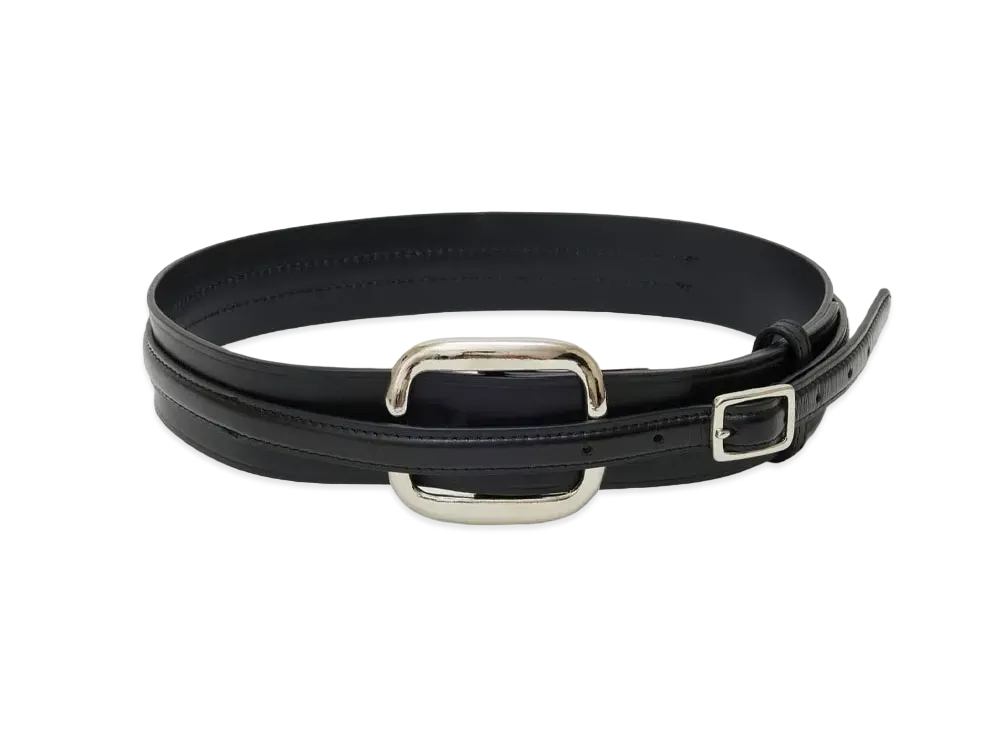 UNDERCOVER Cowhide Leather Belt "Black"