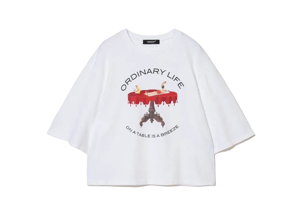 UNDERCOVER Cotton Wide Short T-Shirt "White"