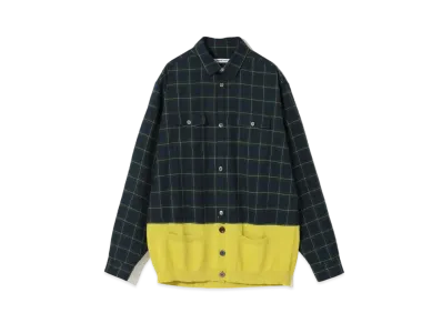 UNDERCOVER Polyester Rayon Shirt "Green"