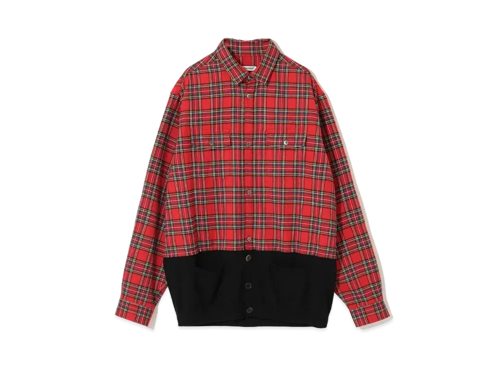 UNDERCOVER Polyester Rayon Shirt "Red"