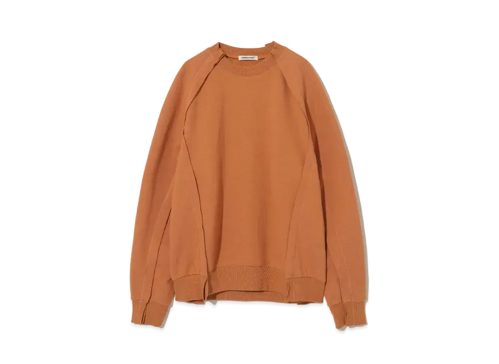 UNDERCOVER Cotton Fleece Pullover "Gray Orange"