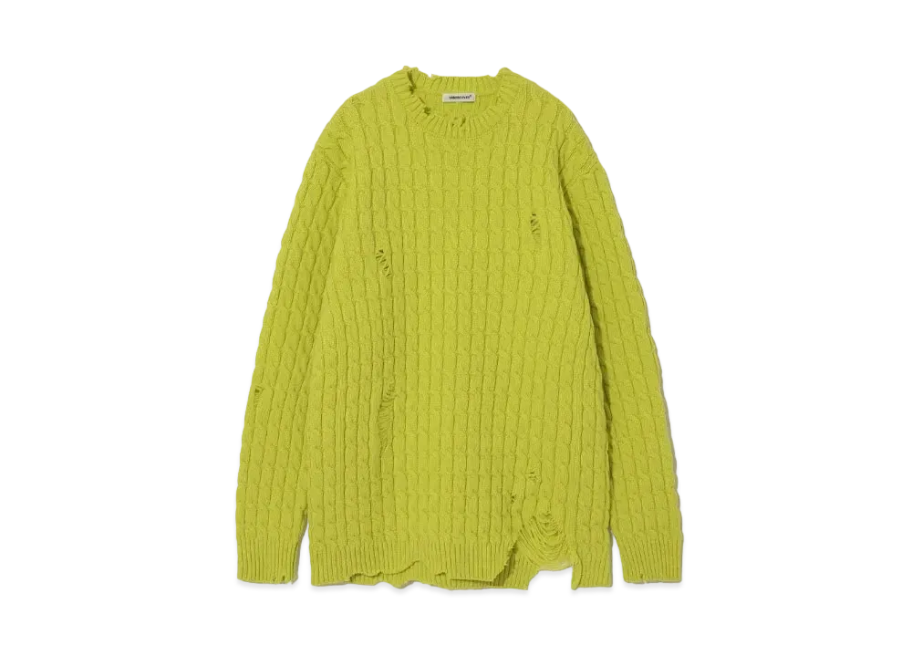 UNDERCOVER Wool Nylon Knit Pullover "Yellow"