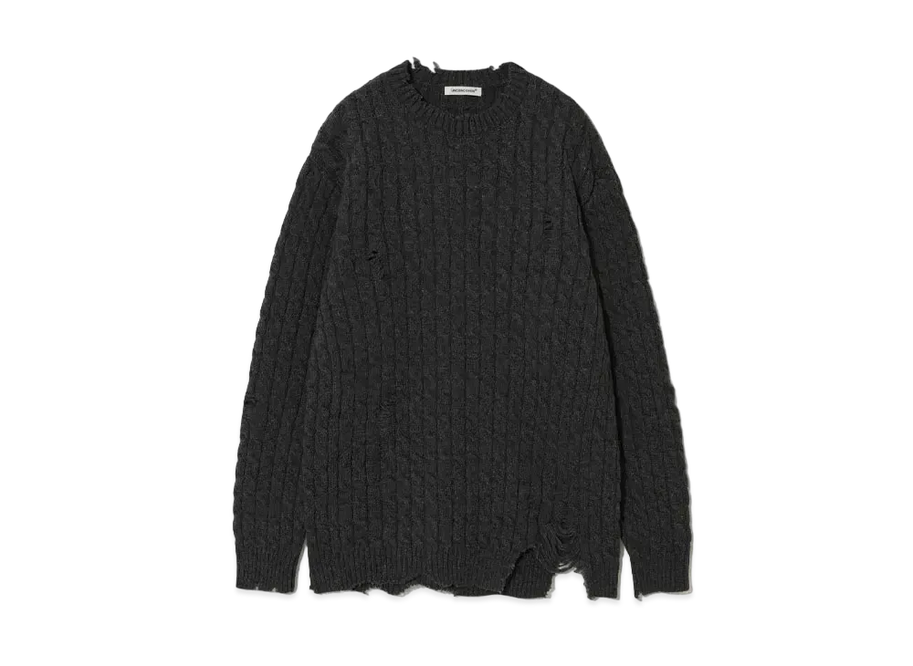 UNDERCOVER Wool Nylon Knit Pullover "Charcoal"