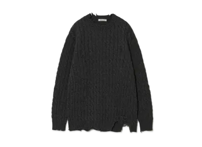 UNDERCOVER Wool Nylon Knit Pullover "Charcoal"