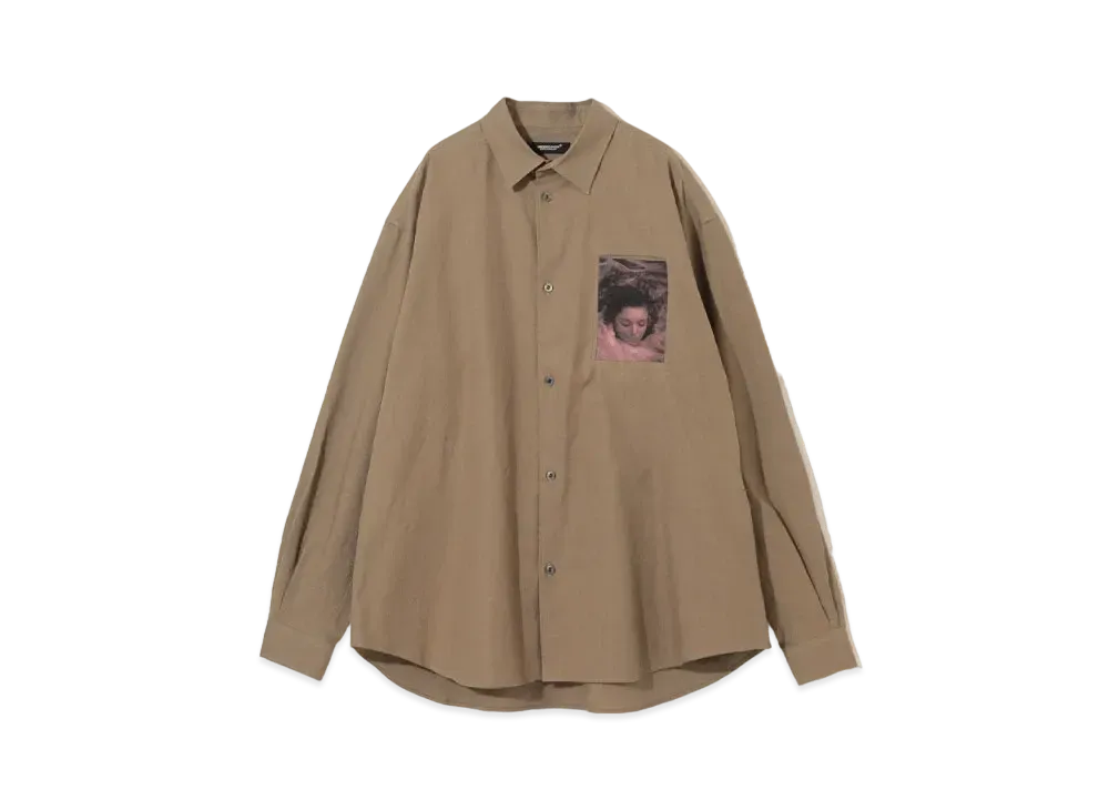 UNDERCOVER Twin Peaks Cotton Shirt "Gray Beige"