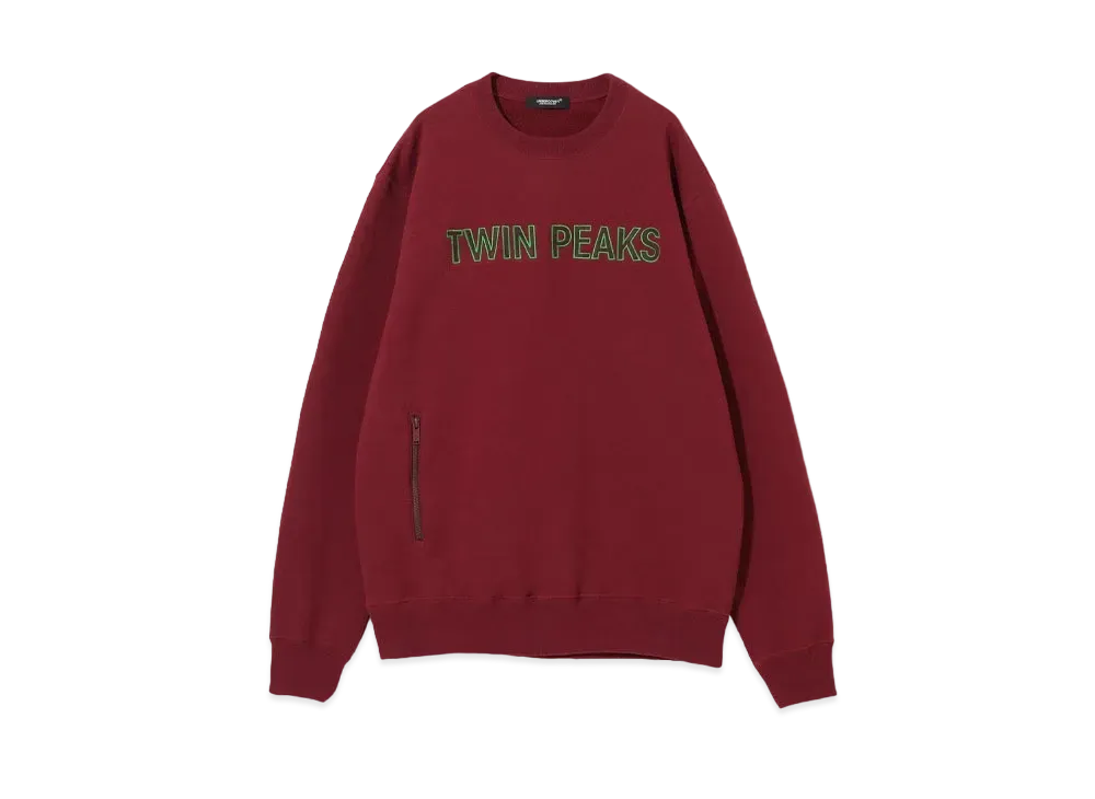 UNDERCOVER Twin Peaks Cotton Fleece Sweatshirt Pullover "Dark Red"