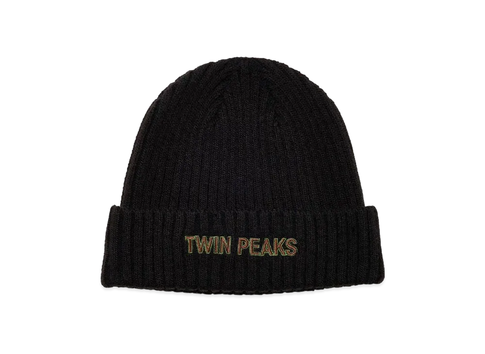 UNDERCOVER Twin Peaks Wool Blend Acrylic Knit Cap "Black"