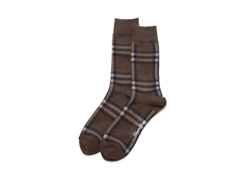 UNDERCOVER Wool Blend Acrylic Socks "Brown"