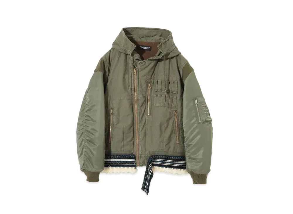 UNDERCOVER MA-1 Sleeve Army Blouson "Khaki"