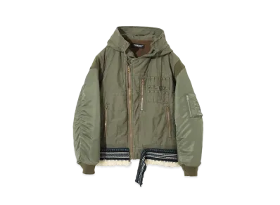 UNDERCOVER MA-1 Sleeve Army Blouson "Khaki"