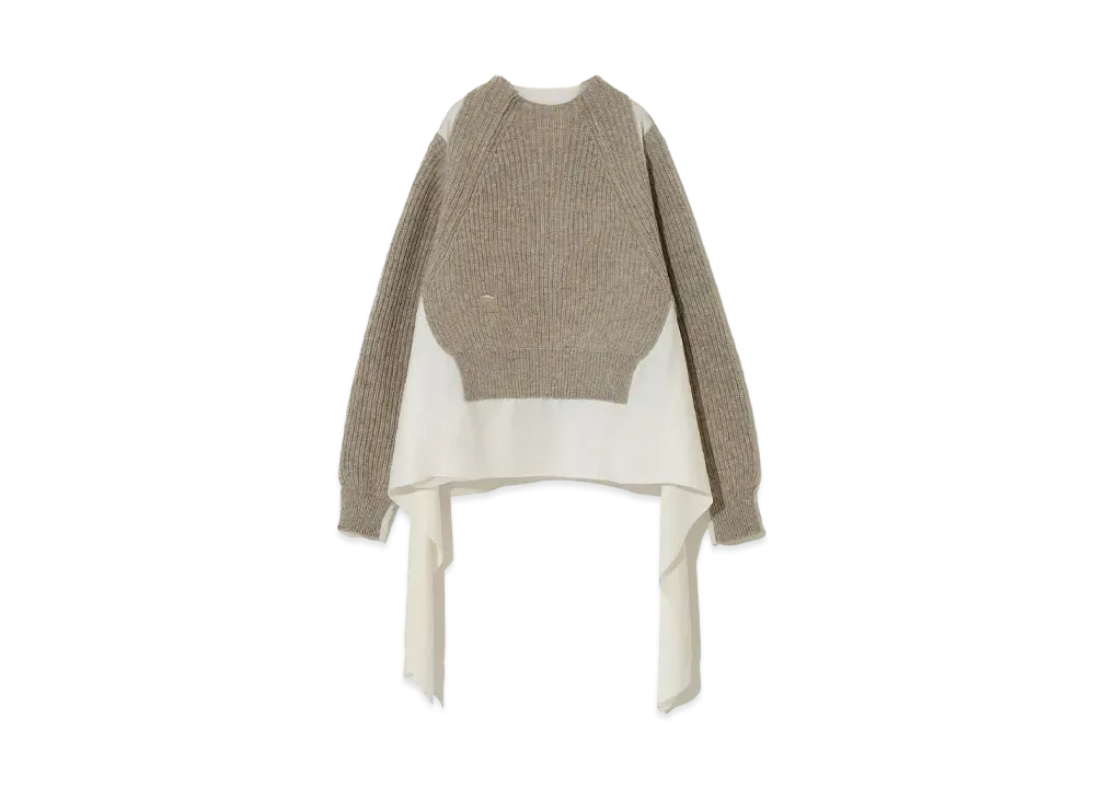 UNDERCOVER Wool Pullover Knit "Gray Beige"
