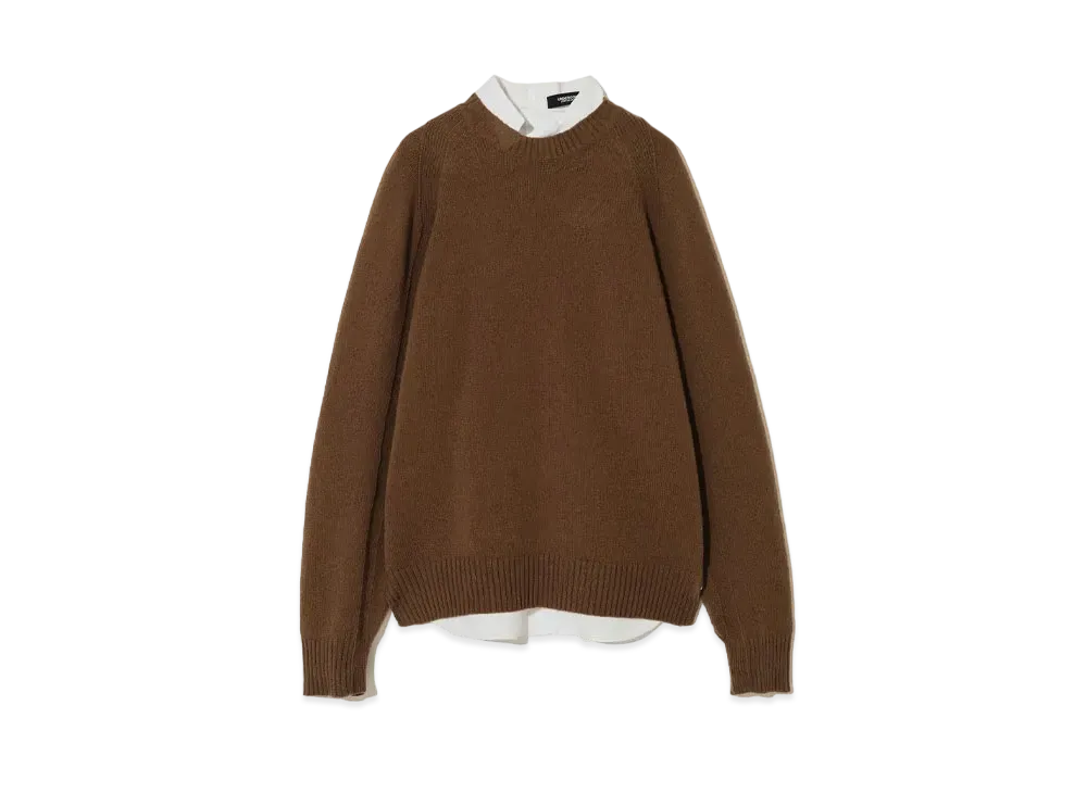 UNDERCOVER Nylon Wool Knit Pullover "Khaki Beige"